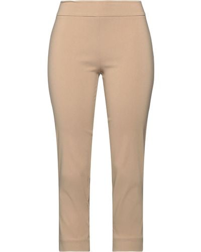 Avenue Montaigne Cropped Trousers - Natural