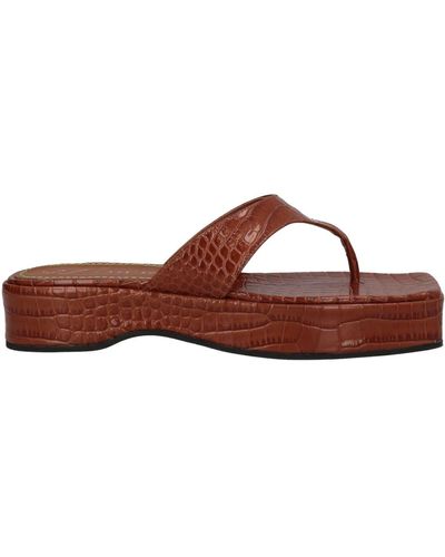 The Saddler Thong Sandal - Brown