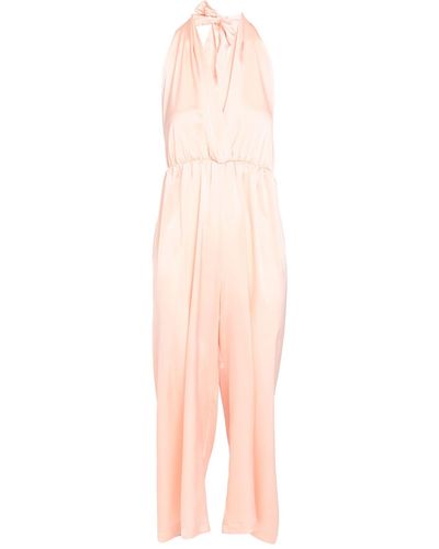 White Wise Jumpsuit - Pink