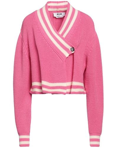 MSGM Cardigan Merino Wool - Pink