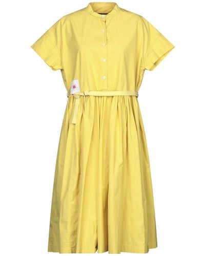 High Midi Dress - Yellow