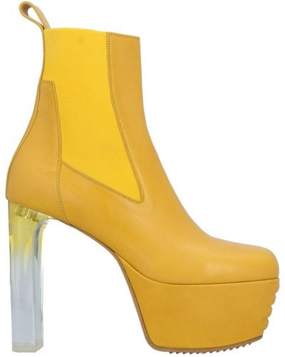 Rick Owens Ankle Boots - Yellow