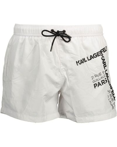 Karl Lagerfeld Pantaloni Da Mare - Grigio