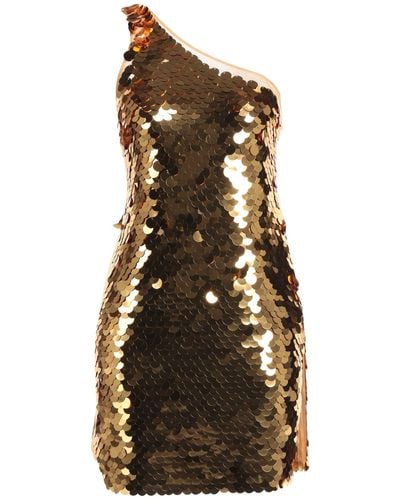 Patrizia Pepe Mini Dress - Metallic