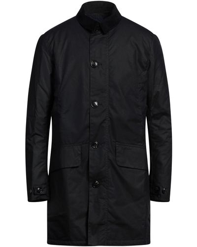 Barbour Overcoat & Trench Coat Cotton - Black