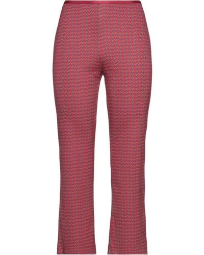 Siyu Cropped Trousers - Red