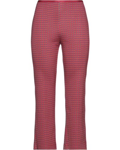Siyu Pantaloni Cropped - Rosso