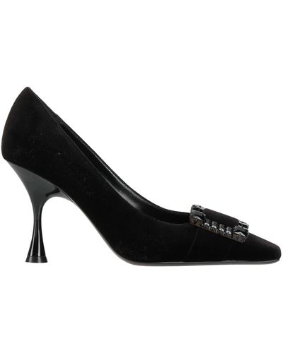 Sergio Rossi Court Shoes Textile Fibres - Black