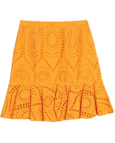 WEILI ZHENG Mini Skirt - Orange