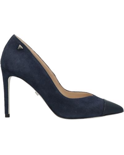 Grey Mer Court Shoes - Blue