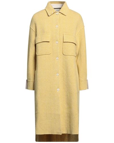 Bruno Manetti Overcoat & Trench Coat - Yellow