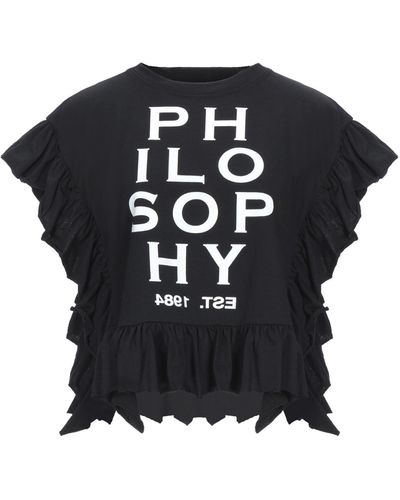 Philosophy Di Lorenzo Serafini T-Shirt Cotton - Black