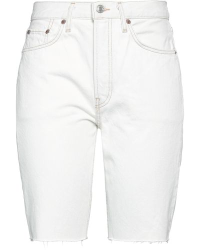 RE/DONE Denim Shorts - White