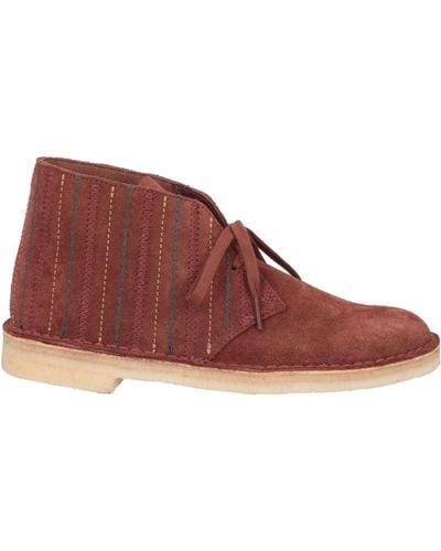 Clarks Ankle Boots - Red