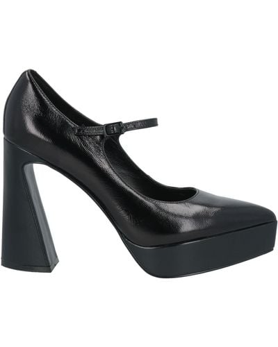 Jeannot Court Shoes Leather - Black