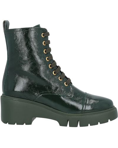 Unisa Dark Ankle Boots Leather - Green