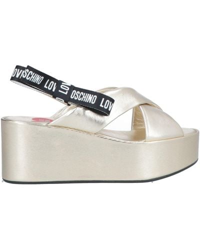 Love Moschino Wedge sandals for Women | Online Sale up to 70% off | Lyst