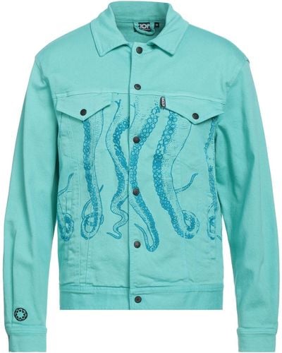 Octopus Manteau en jean - Bleu