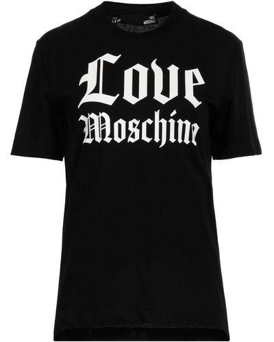 Love Moschino Camiseta - Negro