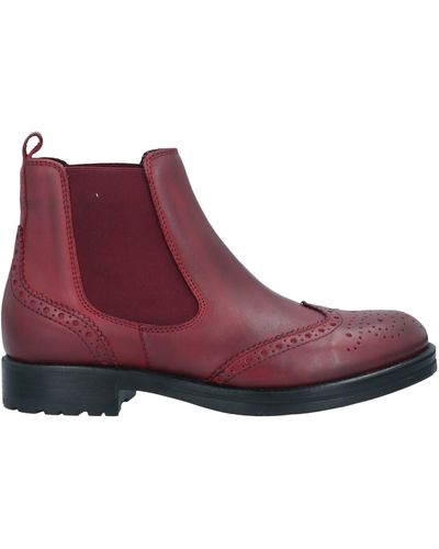 Stele Ankle Boots - Red