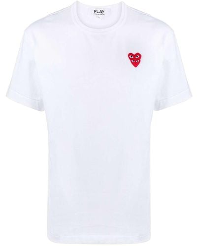COMME DES GARÇONS PLAY T-shirts - Weiß