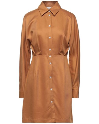 Attic And Barn Mini Dress - Brown