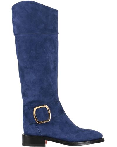 Santoni Boot Leather - Blue