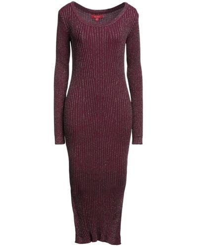 Guess Midi Dress Cotton, Acrylic, Metallic Fiber - Purple