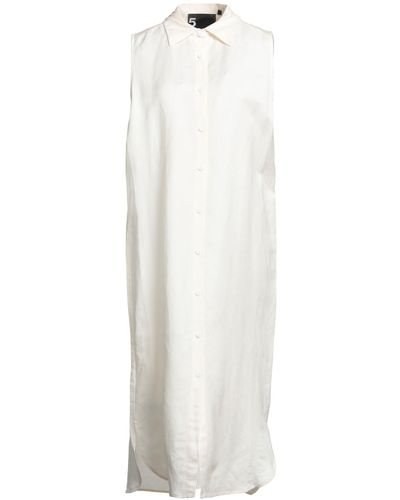 5preview Vestito Midi - Bianco