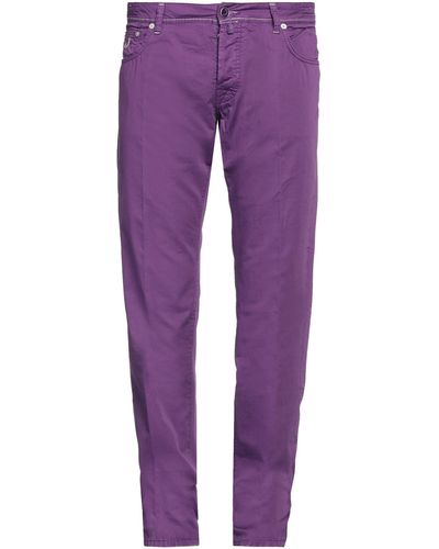 Jacob Coh?n Trousers Cotton - Purple