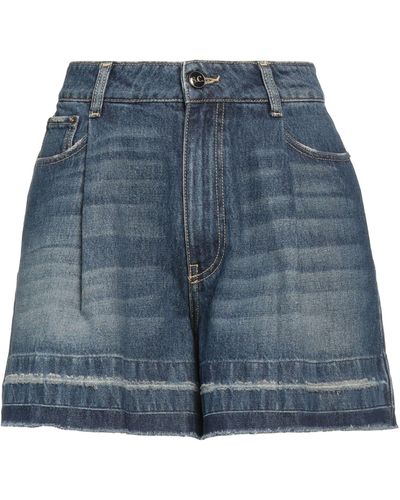 Semicouture Shorts Jeans - Blu