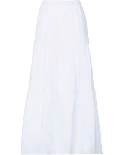 Semicouture Long Skirt - White