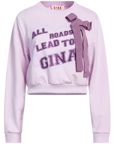 Gina Gorgeous Light Sweatshirt Cotton, Polyester, Viscose - Pink