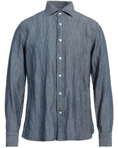 CALIBAN 820 Camicia Jeans - Blu