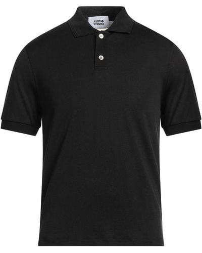 Alpha Studio Polo Shirt - Black