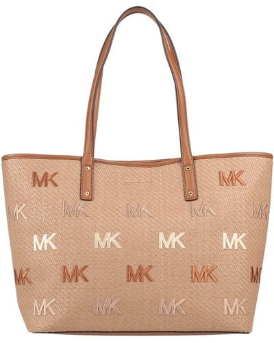 MICHAEL Michael Kors Handbag Textile Fibers, Straw - Natural