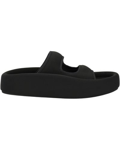 MM6 by Maison Martin Margiela Double-strap Platform Sandals - Black