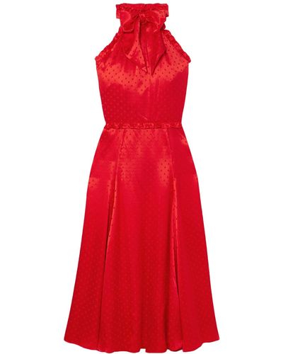 ALEXACHUNG Robe midi - Rouge