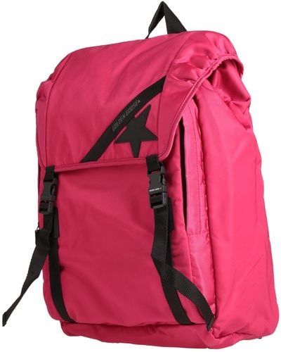 Golden Goose Fuchsia Backpack Nylon, Textile Fibers - Pink