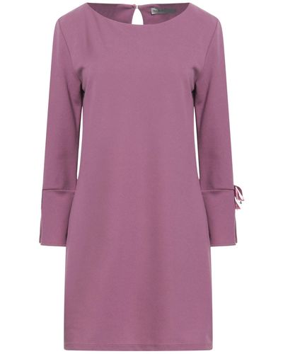 Boutique De La Femme Mini Dress - Purple