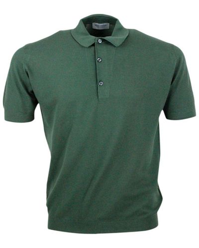John Smedley Poloshirt - Grün
