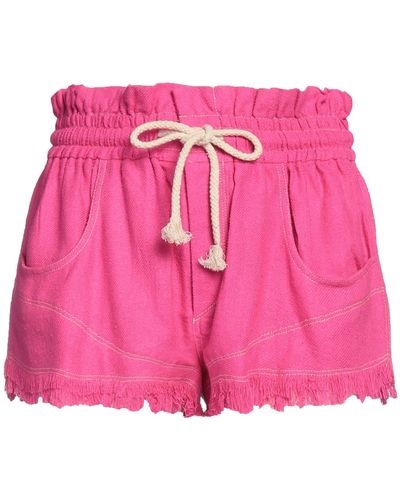 Isabel Marant Fuchsia Shorts & Bermuda Shorts Silk - Pink