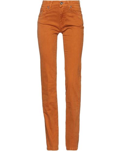 Jacob Coh?n Trousers Cotton, Elastane - Orange