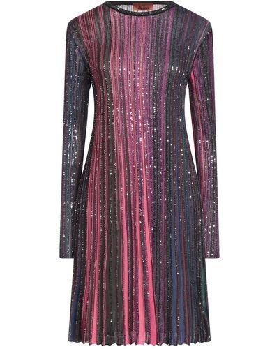 Missoni Mini Sequin Dress - Purple
