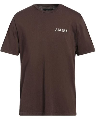 Amiri Dark T-Shirt Cotton - Brown