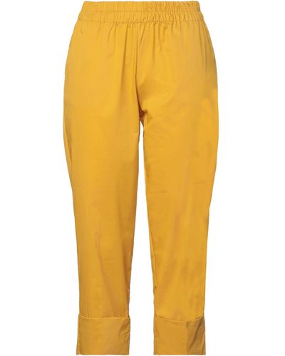 KATE BY LALTRAMODA Trousers - Yellow