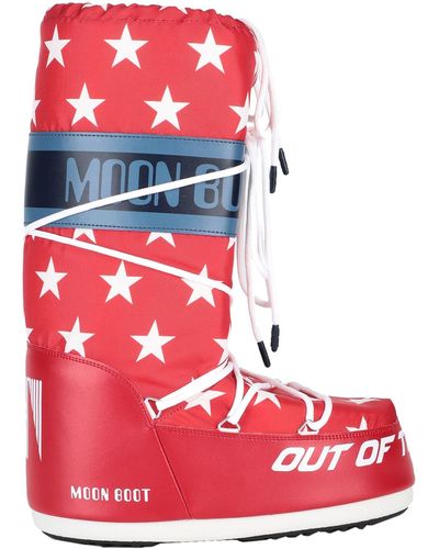 Moon Boot Botte - Rouge
