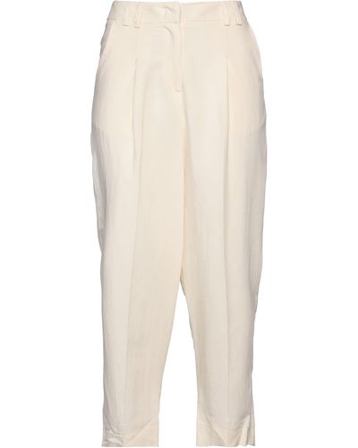 Kaos Cropped Trousers - Natural