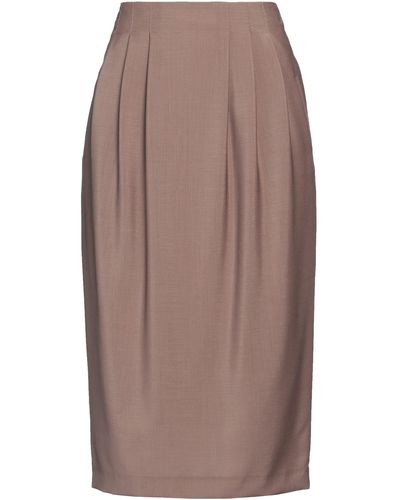 Agnona Midi Skirt - Brown