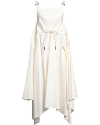 Erika Cavallini Semi Couture Robe longue - Blanc